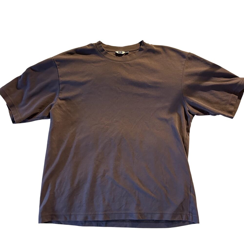 Uniqlo Men's Short Sleeve Crewneck T-Shirt - Brown